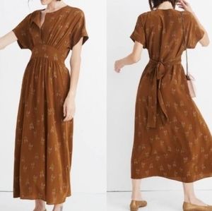 Madewell x No.6 Silk Kimono Dress Wisteria Spray